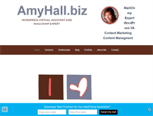 Tablet Screenshot of amyhall.biz